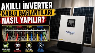 Akıllı İnverter Kablo Bağlantıları Nasıl Yapılır-Akıllı inverter girişleri ve ta