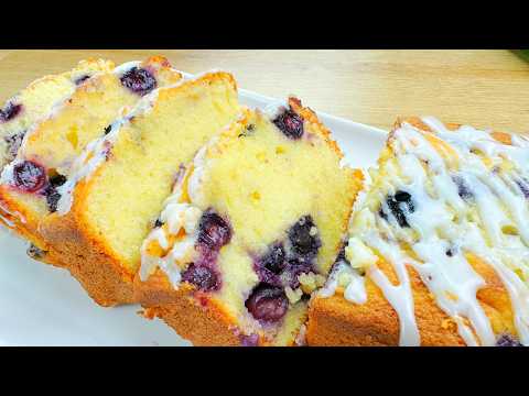 Lemon Blueberry Cake - Easy Recipe! Quick and Delicious - You will make this cake every day!