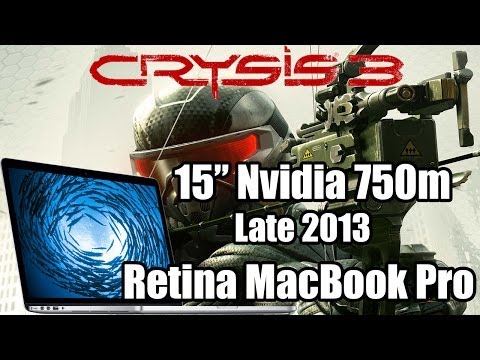 15" Retina MacBook Pro nVidia 750m (Late 2013) Gaming test - Crysis 3 Video