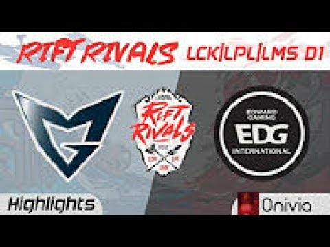 SSG vs EDG Highlights Rift Rivals LCK LPL LMS 2017 Samsung vs Edward Gaming by Onivia