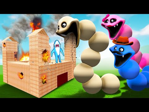 FAMILIA VIERMILOR FLAMANZI VS CASELE DE LEMN ALE LUI DRACULASS! CINE REZISTA MAI TARE?! *EPIC*