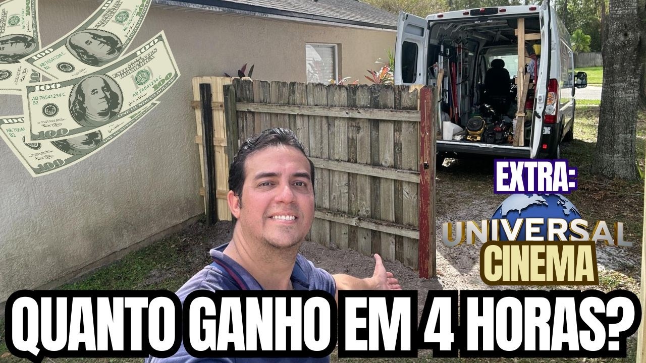 QUANTO GANHA UM HANDYMAN NOS ESTADOS UNIDOS EM 4 HORAS? CINEMA UNIVERSAL STUDIOS ORLANDO CITY WALK