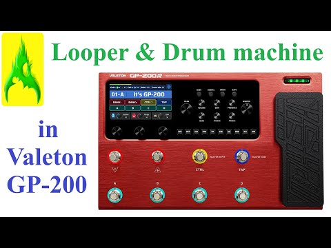 Valeton GP 200 Looper & Drum machine Alle Rhythmen Multieffektgerät