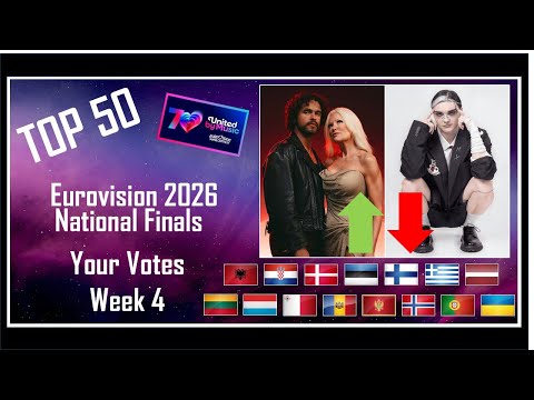 YOUR VOTES | TOP 50 | National Finals | Eurovision 2026 Charts Week 4