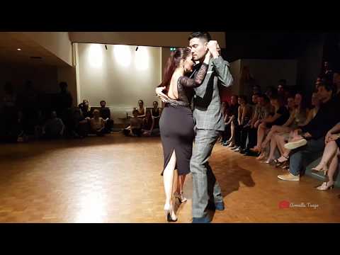  Karina Colmeiro  and  Rodrigo Palacios  are  dancing  to  the  vals  "  Temo  "  by  Orquesta Típica Victor  in  2020