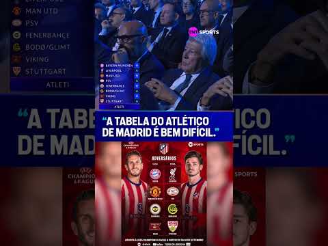 O Atleti vai encarar QUATRO campeões da Champions League na fase de liga 😱 #shorts