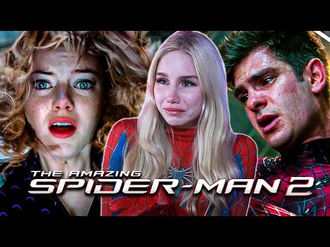 Gwen is a HERO! WATCHING THE AMAZING SPIDER-MAN 2!!