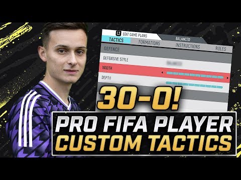 MY 30-0 CUSTOM TACTICS AND PLAYER INSTRUCTIONS! FIFA 20 ULTIMATE TEAM