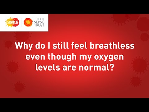 Why do I still feel breathless even though my oxygen levels are normal?