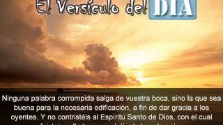 Miniatura del video: El versiculo del dia .com - Efesios 4 v29-30