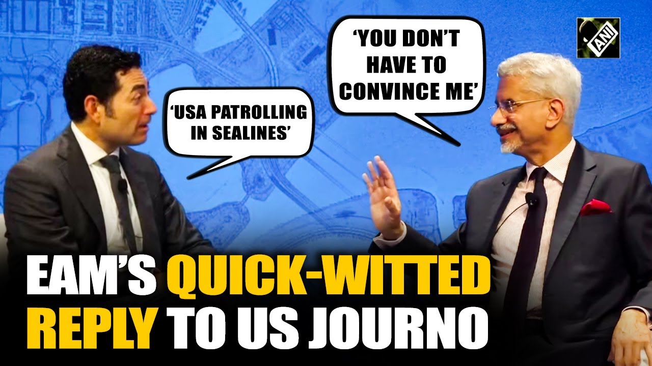 Don’t have to convince me: EAM Jaishankar’s witty reply to journo on US leadership cracks up crowd