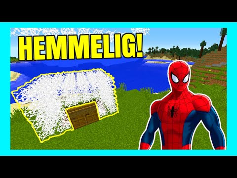 😲SPIDERMAN'S HEMMELIGE BASE!!😲 - Dansk Minecraft