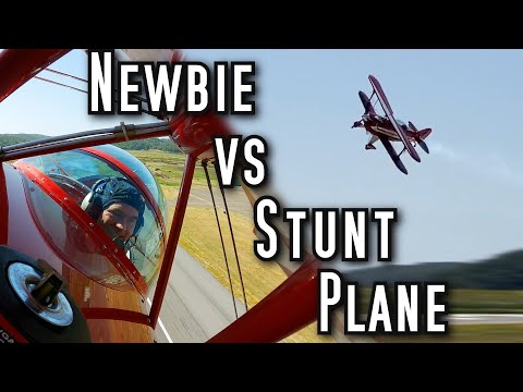 Too Much Plane? Brand New Pilot Tries To Fly Aerobatic Bi-Plane