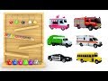 Learn Colors With Soccer Balls Xylophone Toy Wooden Hammer Street Vehicles Educational Videos
