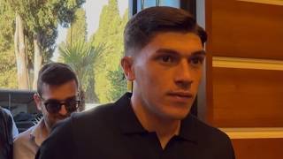 Costantino Favasuli a Villa Stuart per le visite mediche con il Napoli