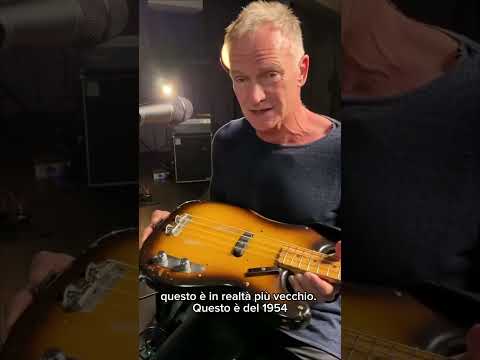 Sting and his “Spare” '54 Fender Precision Bass #sting #fenderprecisionbass