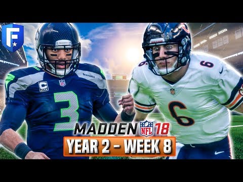 Madden 18 Bears Franchise Year 2 - Week 8 @ Seahawks | Ep.27