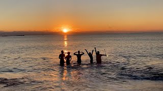 2年ぶり！極寒の海の飛び込み気合いを入れる！！！