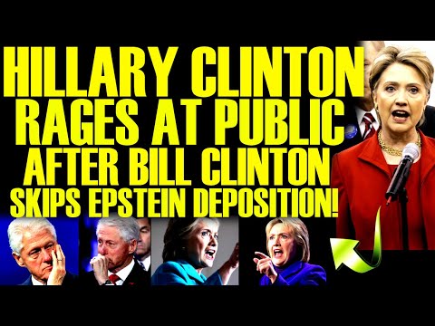 Hillary Clinton SCREAMS AT CROWD After Bill Clinton Skips EPSTEIN Deposition & Goes Into HIDING!