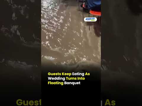 Guests Keep Eating As Wedding Turns Into Floating Banquet