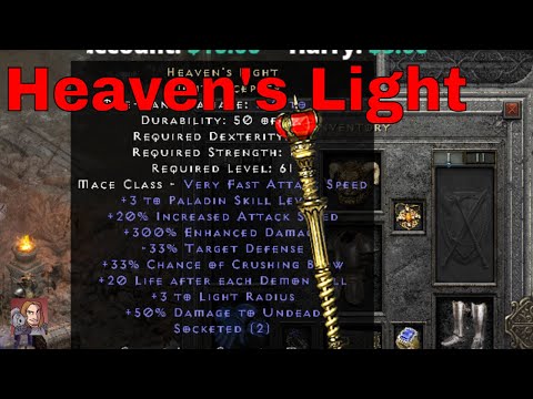 D2R Unique Items - Heaven's Light (Mighty Scepter)