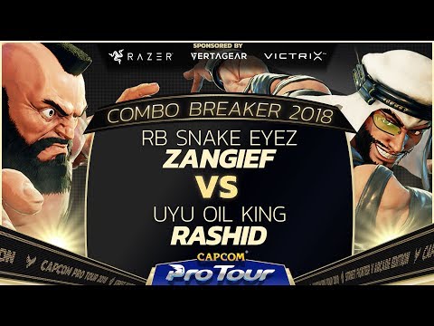 RB Snake Eyez (Zangief) vs UYU Oil King (Rashid) - Combo Breaker 2018 Pools - Day 1 - CPT 2018