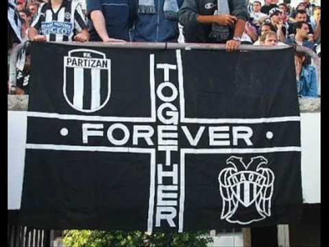 Paok Partizan Crno belo - Black and white.Grobari's song with english translate for Paokara's.
