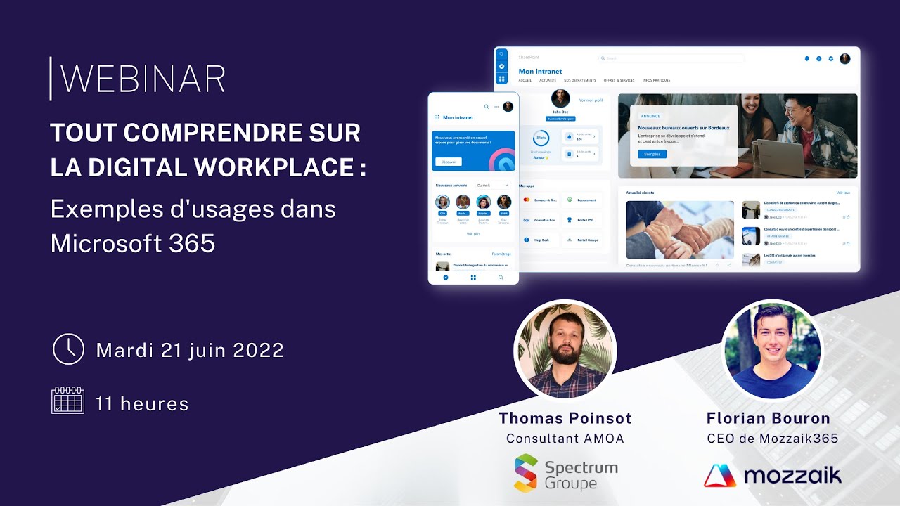 Vignette vidéo Comprendre la Digital Workplace : exemples d'utilisation dans Microsoft 365