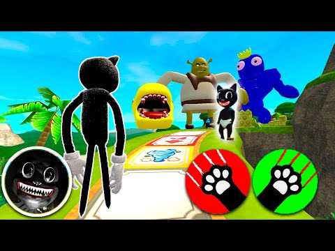 Playing as Cartoon Cat Save Baby Cartoon Cat vs 3D SANIC CLONES MEMES in Garry's Mod!