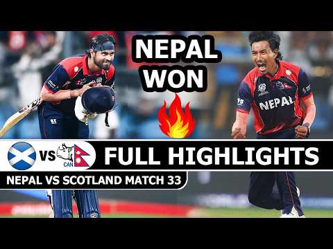 Nepal Vs Scotland ICC T20 CRICKET WORLD CUP 2026 Full Highlights Match 33 | Nep Vs Scot