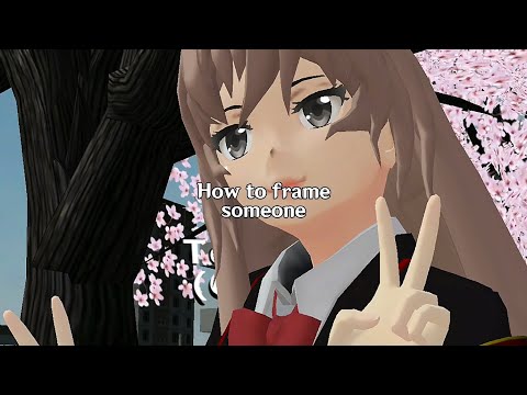 How to frame someone in school girls simulator!!