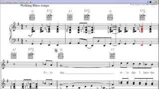 Everyday I Have the Blues by B.B. King - Piano Sheet Music:Teaser