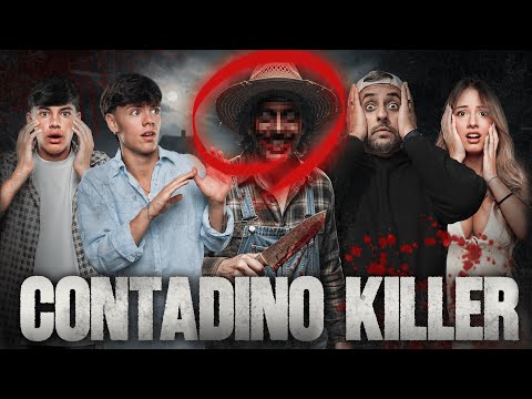 CHALLENGE with a DANGEROUS FARMER in OUR VILLA at NIGHT *WE COULDN'T ESCAPE*