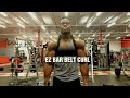 EZ BAR BICEP BELT CURL #liftwithcommentary #ezbarcurl #arms