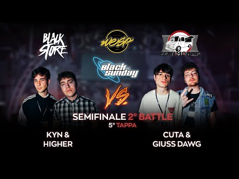 KYN & HIGHER vs CUTA & GIUSS DAWG (SEMIFINALE) - BLACK SUNDAY FRATM 2vs2
