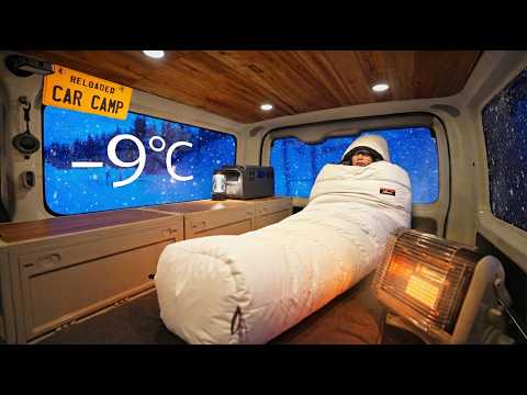 Frozen Road Trip: Solo Car Camping in Extreme Winter.