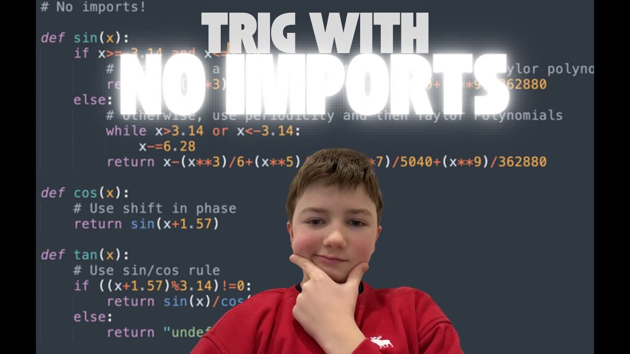 DEFYING the Math Library: Coding a Trigonometry Calculator with NO IMPORTS | Calculators Ep. 1
