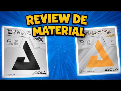 Testando as borrachas híbridas da JOOLA - Dynaryz ZGX e Dynaryz ZGR