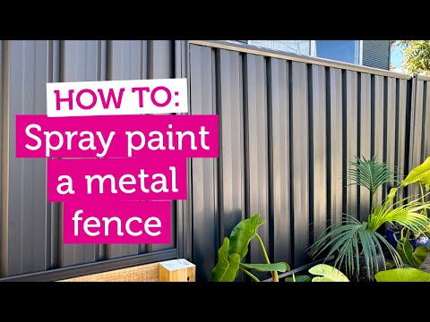 How To Spray Paint A Metal Fence | Inspirations Paint