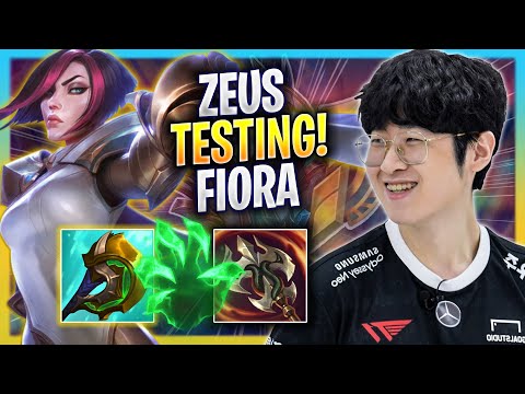 ZEUS TESTING FIORA IN KOREA SOLOQ! - T1 Zeus Plays Fiora TOP vs Aatrox! | Bootcamp 2023