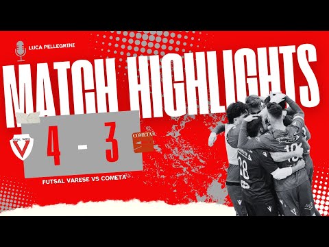 ⚽ Futsal Varese - Cometa 4-3 | Highlights Calcio a 5 | ⚪🔴