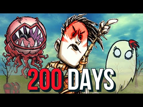 Can I Survive 200 DAYS of TERRARIA x DON’T STARVE?
