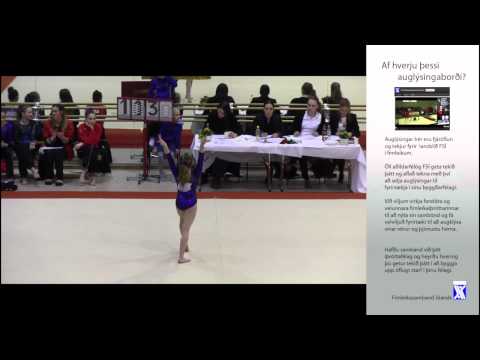 Kristjana Ýr Kristinsdóttir Björk 4 þr 1 sæti E 47 133 Íslandsmót FSÍ í þrepum   2012