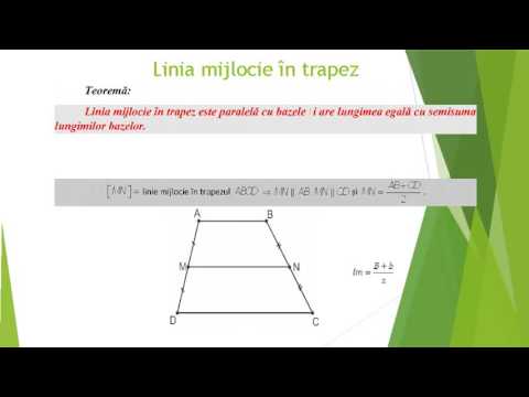 Linia Mijlocie in trapez