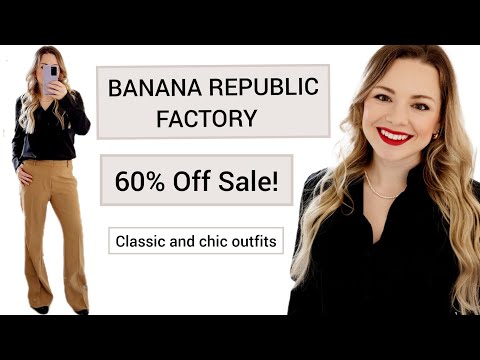 BANANA REPUBLIC FACTORY TRY-ON HAUL | CLASSY WORK WEAR OUTFITS