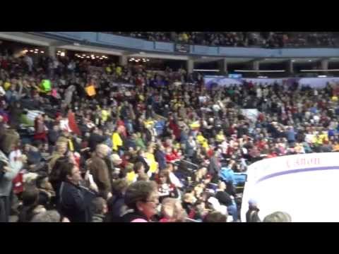 Gangnam Style Cheering at 2013 Figure Skating WC 0314