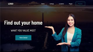 How To Make Simple & Beautiful Website Home Page Using HTML & CSS | Small Learning Projects For HTML