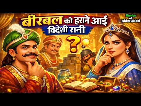 बिरवाल को हराने आई विदेशी रानी | अकबर बीरबल कि कहानी Akbar Birbal ki kahani | Story in Akbar Birbal