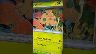 How I Made a 3D Shroomish Pokémon Shadow Box Card #pokemon #pokemoncards