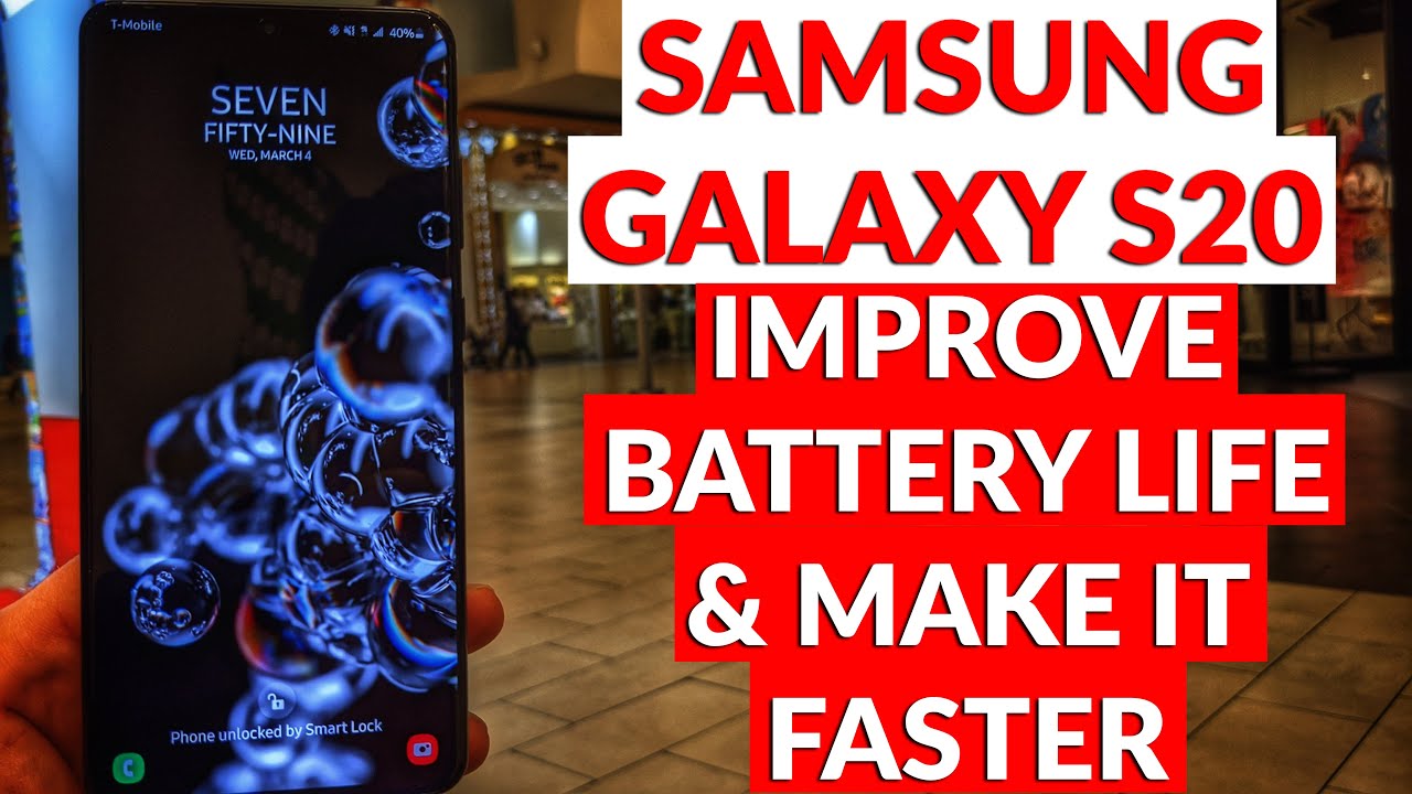 Samsung Galaxy S20 How To Improve Battery Life & Make It Faster (Tips & Tricks)
